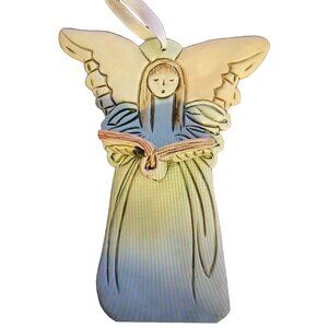 SYDELL RIVERPLACE POTTERY Vintage Hand Painted Singing Angel Signed Studio Art